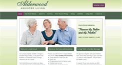Desktop Screenshot of alderwoodassistedliving.com
