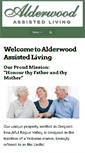 Mobile Screenshot of alderwoodassistedliving.com